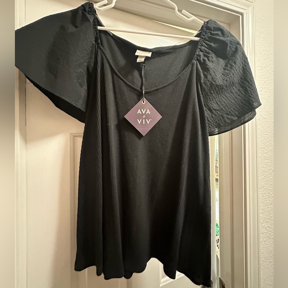 Black casual top from target. Brand new with tags.